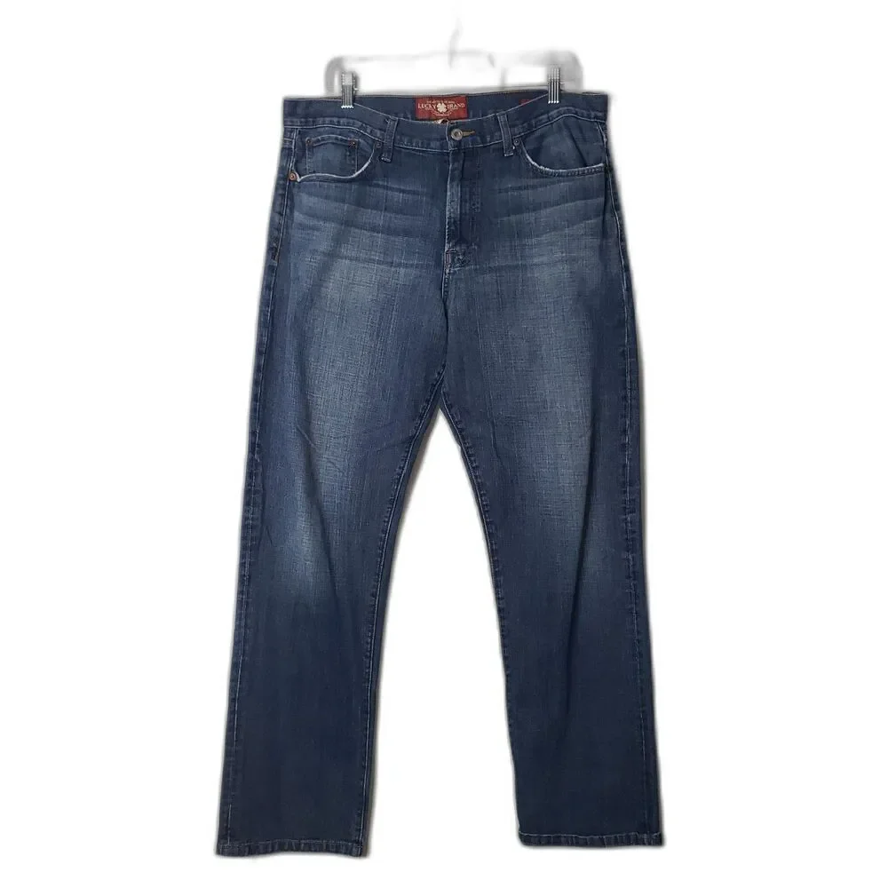 LUCKY BRAND  429 Classic Straight Leg Denim Blue Jeans Mens Size 36 X 32